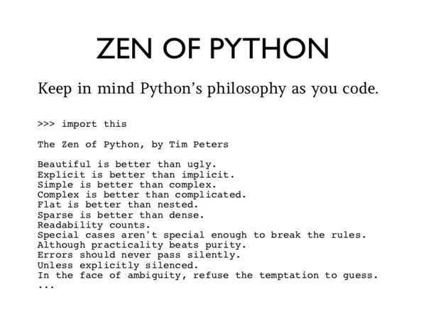 Zen of Python